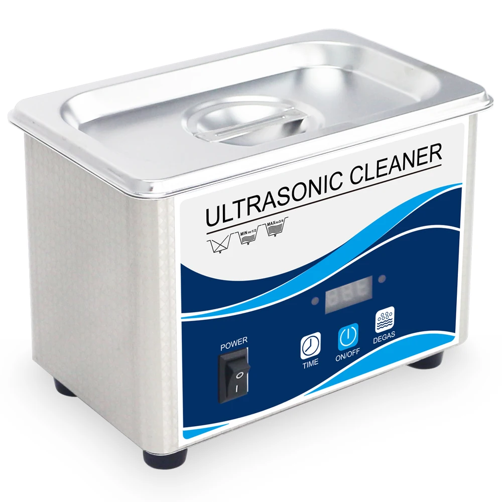 Online 800ML Ultraschall Reiniger 35 ~ 60W Edelstahl Bad Entgasung Digital Timer Hause Ultraschall Washer Brillen Ringe Uhren Ketten