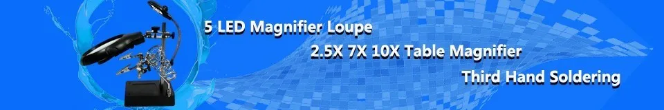 Головная повязка с подсветкой Лупа лампа 1.5X 3X 6.5X 8X чтение увеличительное стекло Ремонт Часовщик Лупа с Led светильник Лупа