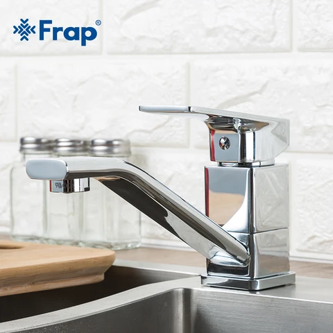 Torneira da Pia da Cozinha Misturador de Água Fria e Quente Torneiras de Cozinha Frap Estilo Moderno Casa Multi-cor Único Punho F4546
