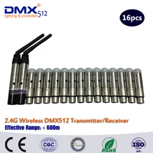 DHL 2,4G беспроводной dmx512 передатчик и мини приемное устройство