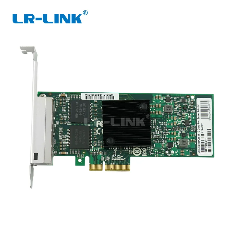 LR-LINK 9724PT Intel I350-T4 совместимость 4-Порты и разъёмы Gigabit Ethernet PCI Express X4 intel I350AM4 адаптером сервера сетевой карты NIC