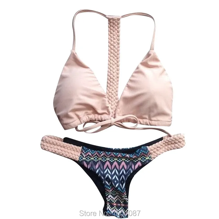 Popular Women Sexy Bikini Set Hot Sale Low Waist Design Swimwear Bath