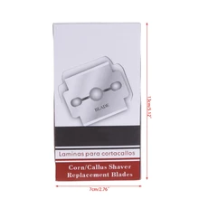 100 шт сменные лезвия из углеродистой стали для удаления твердой кожи