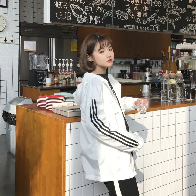 

Hooded Jacket Spring Autumn Casual Solid Fashion Slim Bomber Jacket Women Overcoat Baseball Jackets Waterproof Hooded jacket