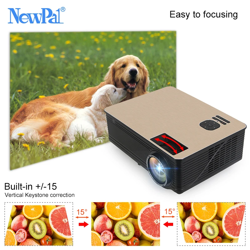 TD86 проектор Newpal 4000 люмен Full HD 1280*800p домашний кинотеатр (Android 6 0 wifi опционально) с VGA