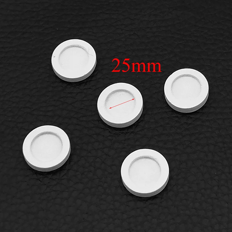 white 25mm 10 шт./лот кабошон дерево материал подходит 12 мм 25 мм основа деревянная рамка Подвески для изготовления ювелирных изделий Установка УФ смола Шарм - Цвет: white 25mm