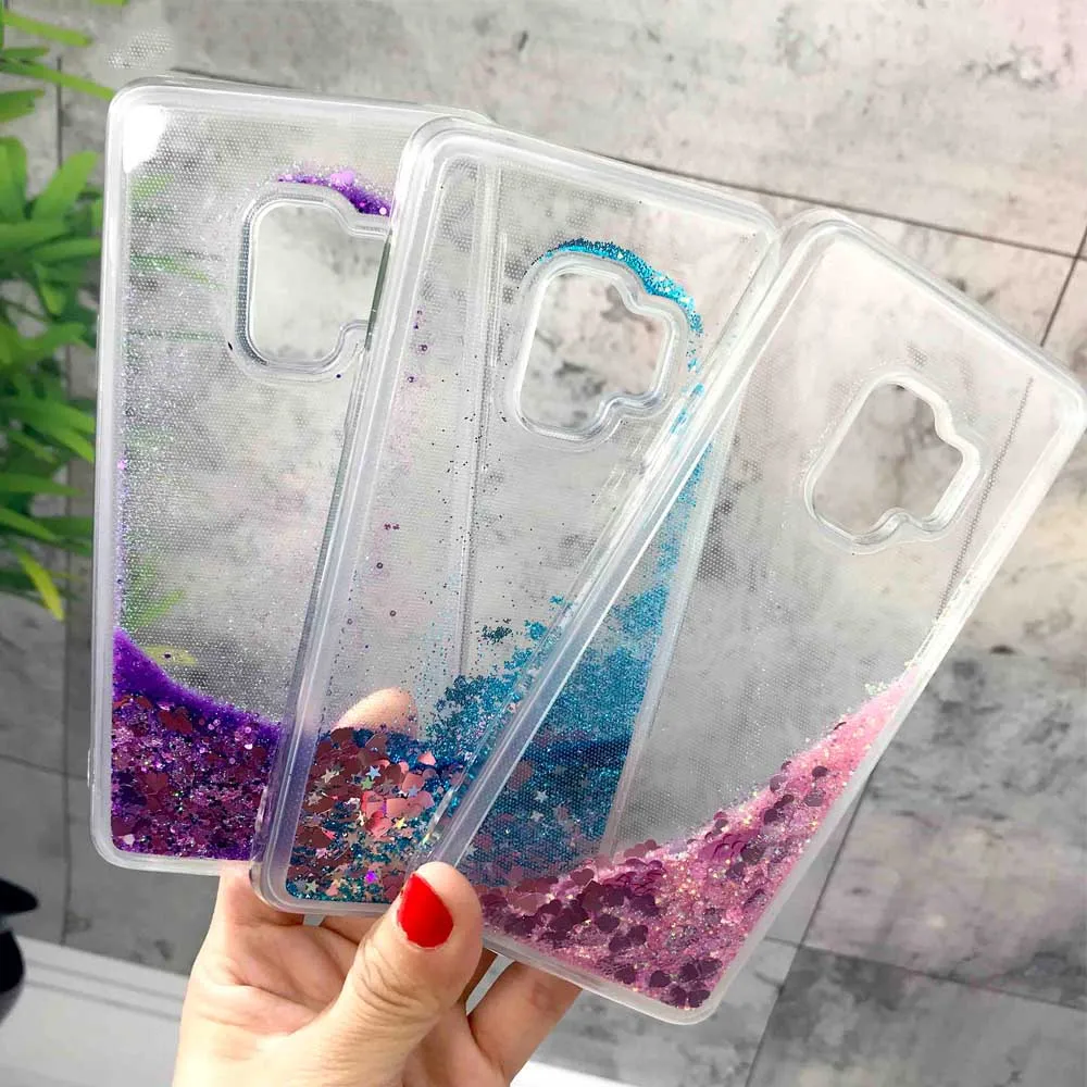 Silicon Soft TPU Liquid Phone Cases For Samsung Galaxy S8 Plus S7 edge S9 Case Cover for |