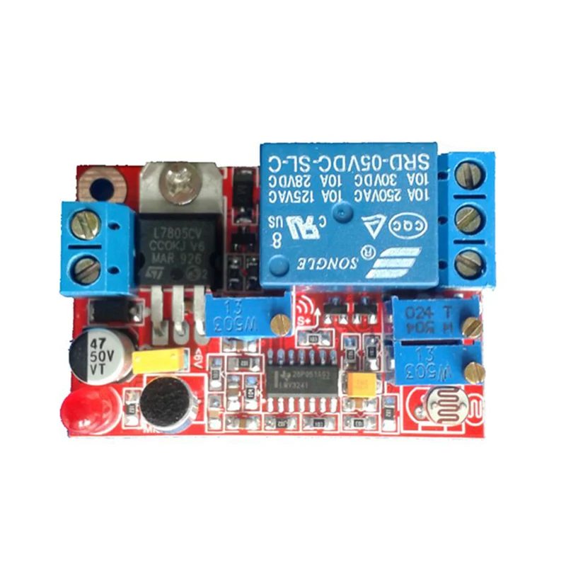 

DC5V 12V 24V Sound Sensor Light Control Relay Switch Time Delay Turn OFF Module