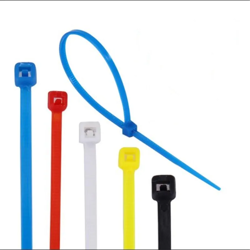 

100 Pcs/ Colorful Standard Self locking Bundled Rope Plastic Nylon Cable Ties Wire Zip Tie Self locking Plastic Wire Zip Ties