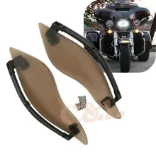 Defletores de Ar fumaça ABS Ajustável Modelos 2014-Later Ala Lateral Capa Para Harley Street Glide Electra Glide Tri Glide Modelos