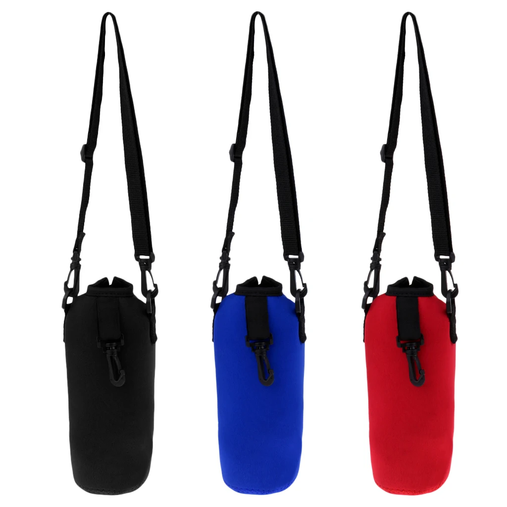 750ml Sports Water Bottle Holder Sleeve Bag Neoprene Carry Pouch Case for Outdoor Camping Hiking Backpacking Running Cycling