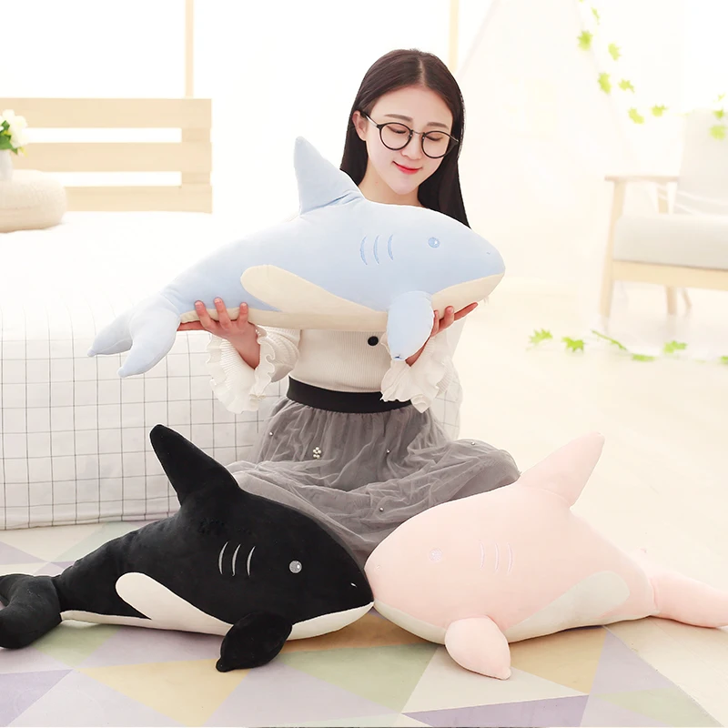 

1pc 60cm Ocean Animal Shark Plush Soft Pillow Cartoon Animal Stuffed Toys Doll Sofa Pillow Best Gifts for Kids Friend Baby