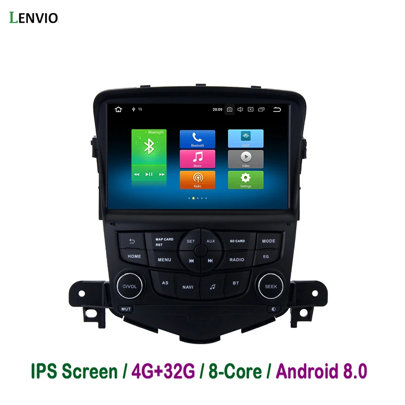 Lenvio 4G RAM 32G ROM Android 8.0 CAR DVD GPS Player For Chevrolet Cruze 2008 2009 2010 2011 Radio GPS Navigation Octa Core IPS