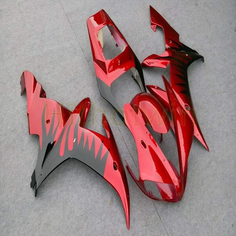 Заказной мотоциклетный Артикул для Yamaha YZF-R1 2002-2003 YZFR1 02-03 моторные Обтекатели+ винты+ серебро пламя ABS пластиковый комплект кузова - Цвет: K