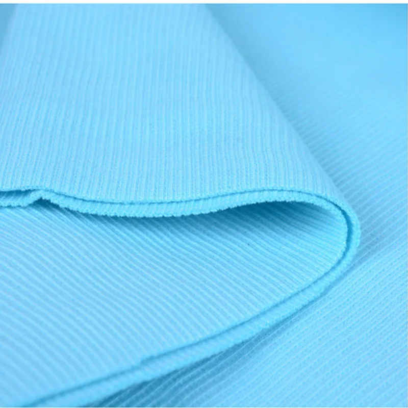 Эластичная хлопковая трикотажная ребристая ткань, отделка одежды, швейная куртка, манжеты пальто, подол, воротник 1 шт. 39 дюймов ширина - Цвет: Синий