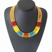 CirGen 7 видов цветов оригинальное, массивное многослойное Стекло бусины милые крутящийся ошейник колье нагрудник Цепочки и ожерелья модные женские туфли украшение, D49