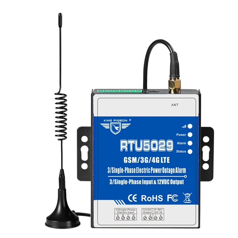 RTU5029 GSM 3G 4G LTE 3 Phase Loss Monitoring Alarm Power Failure Status Value Monitoring Modbus TCP