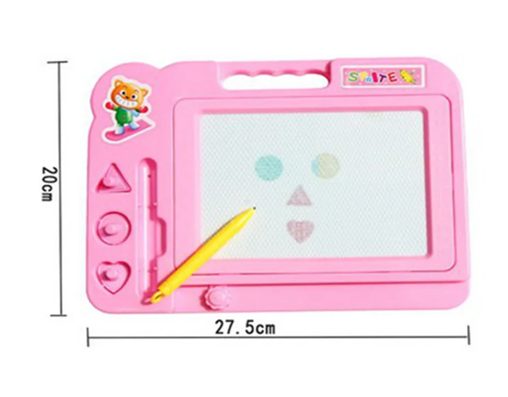 1 Pc Magnetic Magic Draw Sketch Board Magic Pen Write Sketch Pad Toy Erase Toy 