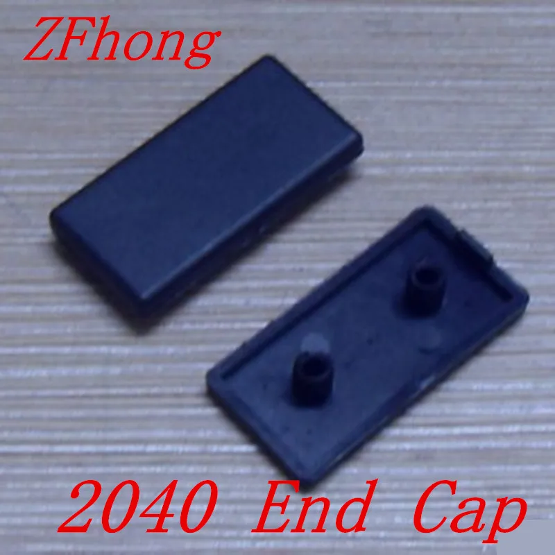 

20pcs 2040 Plastic end cap cover plate black for EU aluminum profile prat 2040 end face nylon rubber cover cap workbench
