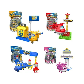 

Cartoon Cute Super Wing AirPlane Toy Anime Transformation Robot Display Collection Jouet Children Birthday Brinquedos Gift