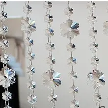 20 метров 14 м горячая Распродажа Снежинка Хрустальная гирлянда цепь стеклянная гирлянда цепи люстра лампа восьмиугольная цепь прополка Декор
