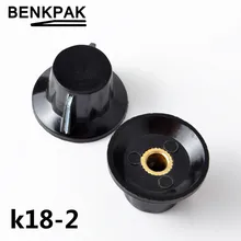 K18-2 WTH118 WX112 WX111 chapéu botão potenciômetro baquelite cobre núcleo 6 MM furo de orelha