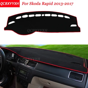 

Car Styling Dashboard Avoid Light Pad Polyester For Skoda Rapid 2013-2017 Instrument Platform Desk Cover Protective Mats