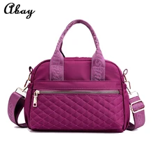 Новая модная женская Водонепроницаемая нейлоновая брендовая сумка через плечо, Высококачественная женская сумка, Женская Повседневная сумка через плечо с линейным номером