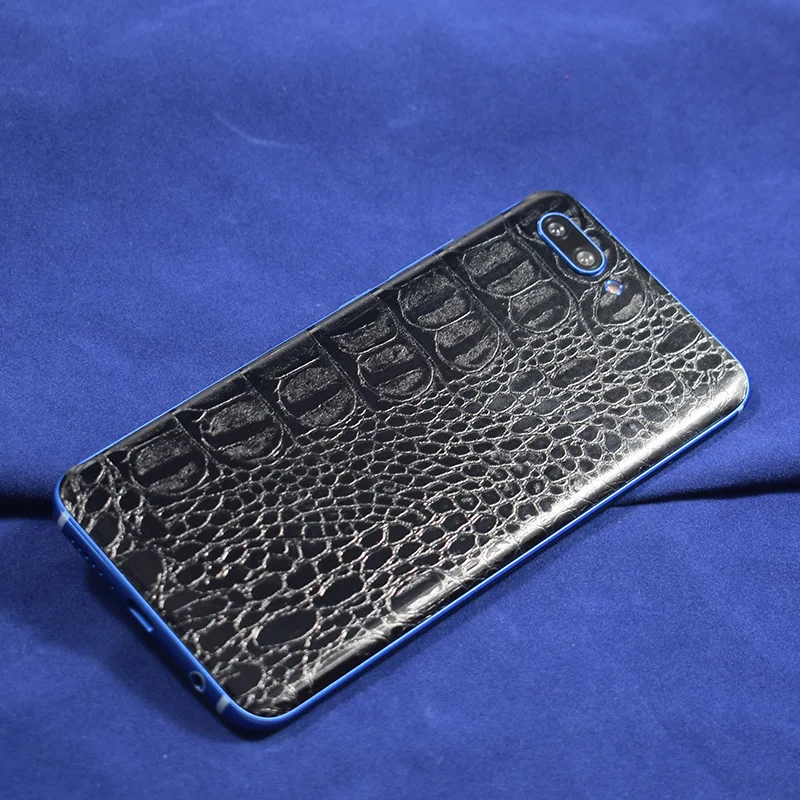 Декоративная задняя крышка из крокодиловой змеиной кожи для huawei Honor 10 Lite Защитная