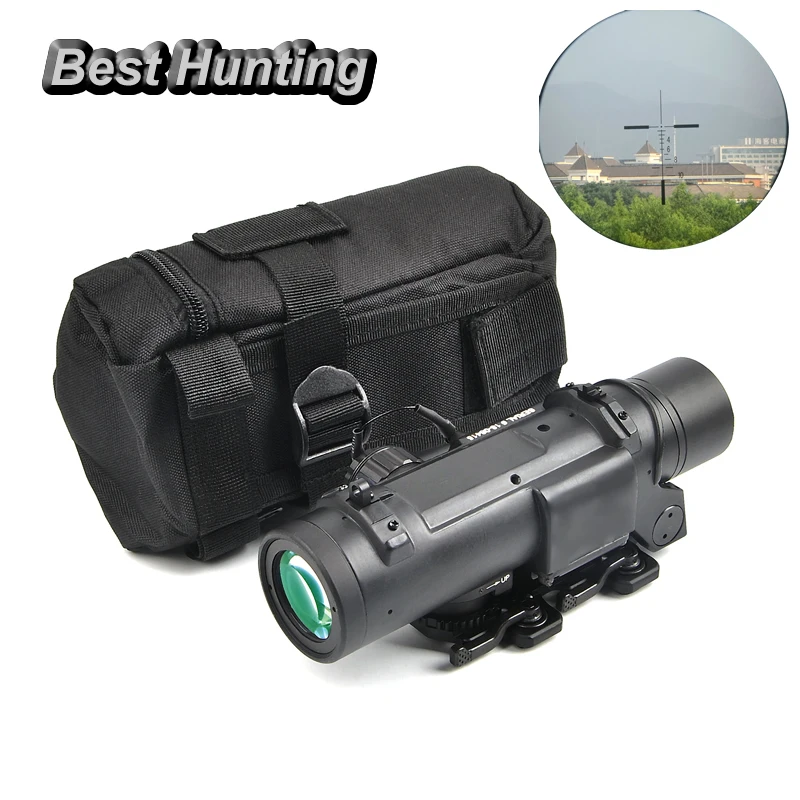 

Tactical Riflescope 1-4x Dual Purpose Scope for Outdoor Hunting CS Fits 21MM Rail