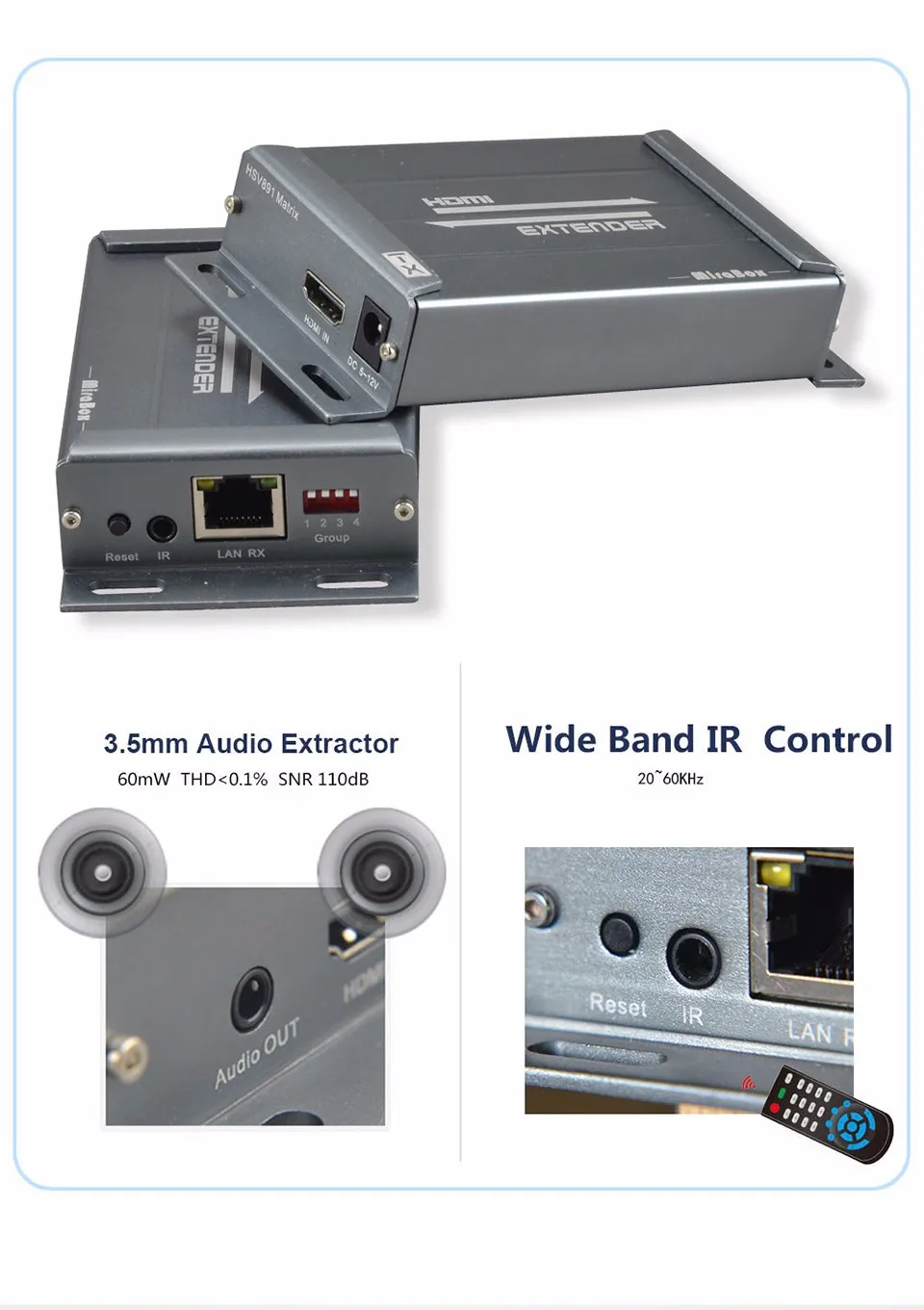 HSV891Matrix TCP IP HDMI IR удлинитель N x N 100 м/120 м/150 м по Cat5/5e/Cat6 UTP STP Rj45 HDMI передатчик и приемник по IP