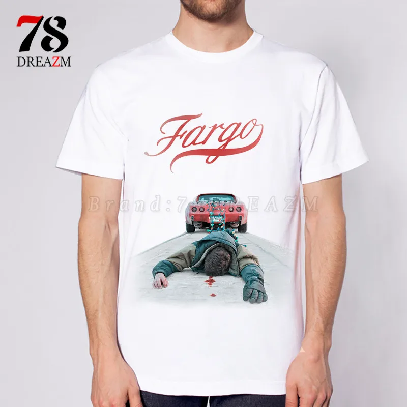 fargo season men male t shirt TV show 2017 Mens Print Short Sleeve Men