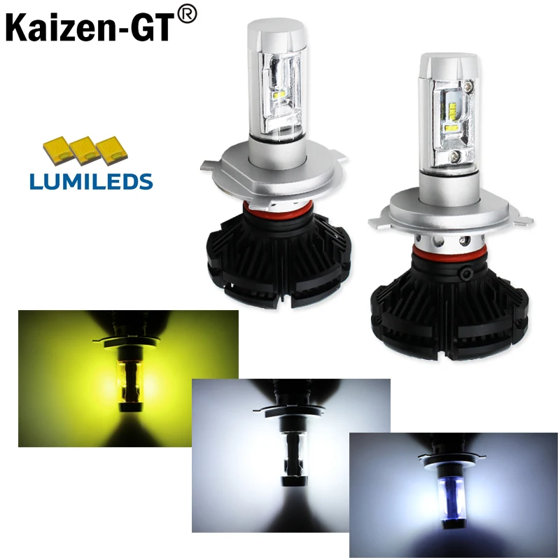 

2pcs High Power Luxeon LED Bulb H4 H7 H10 H11 H8 H9 H16 H10 9005 9006 9004 9007 9008 LED For Head Lamps Headlights & Fog Upgrade