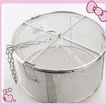 Дуршлаги и фильтры 12,5 см нержавеющая сталь корзина приправа мешок медицины посылка увеличение коммерческих контейнер для супа
