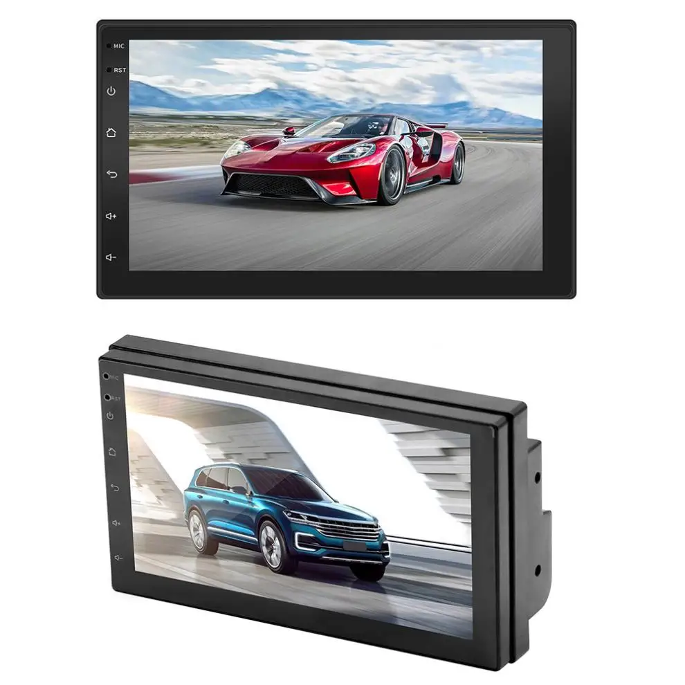 7 zoll 2Din QUAD Core Android 7.1 Bluetooth Auto FM Radio Stereo-Player Unterstützung Spiegel Link/