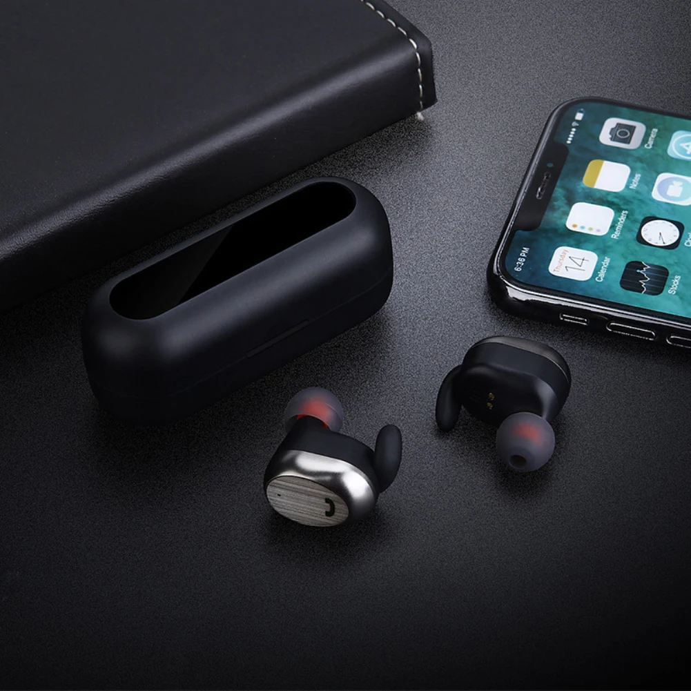 M9 TWS Mini Wireless Bass Sound Bluetooth Earphone tereo Subwoofer Headphones Portable Charging Headphones for Xiao mi