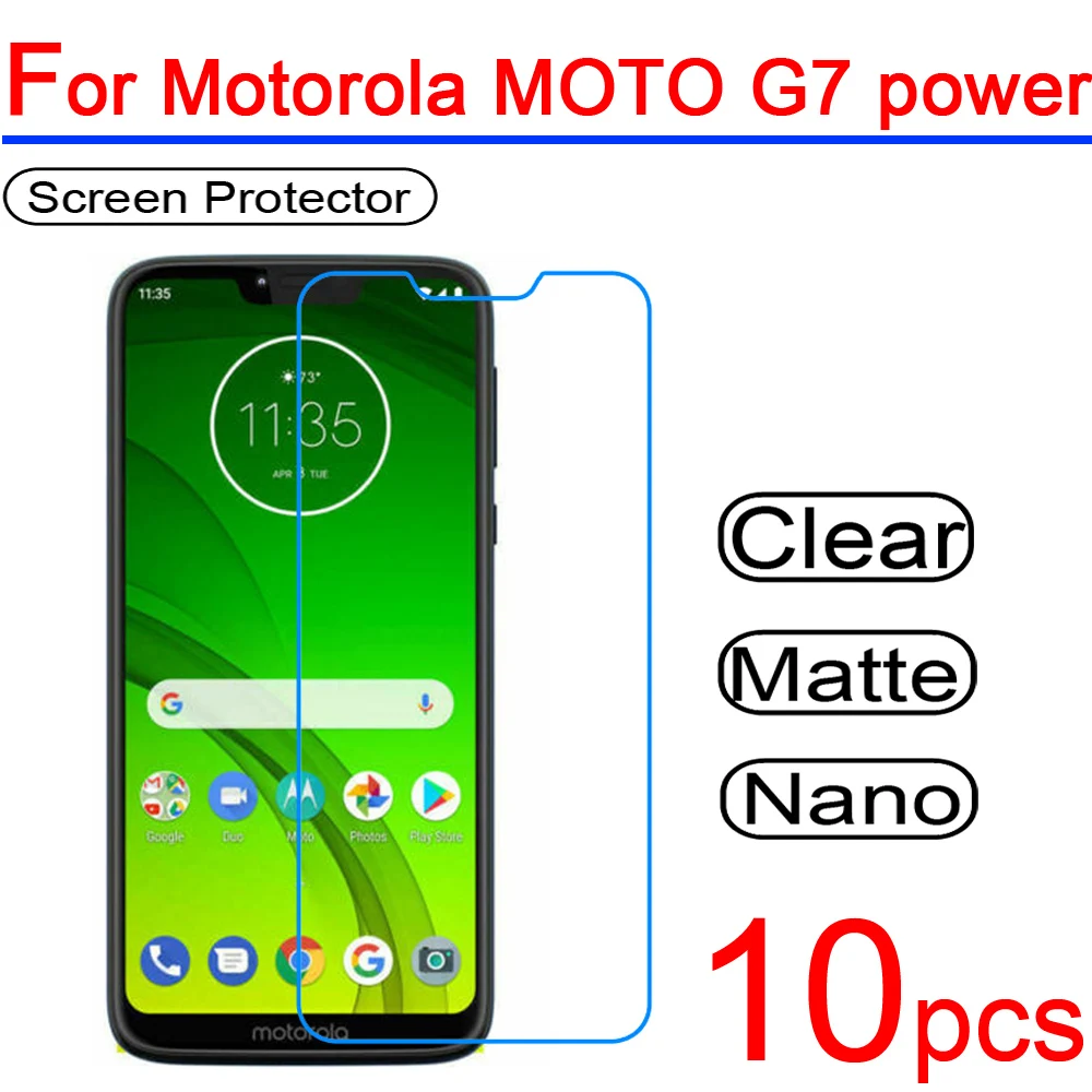 

10pcs Ultra Clear PET Soft LCD Screen Protectors film Guard Cover for Motorola MOTO G7 G7 power G7 play G7 plus Protective Film