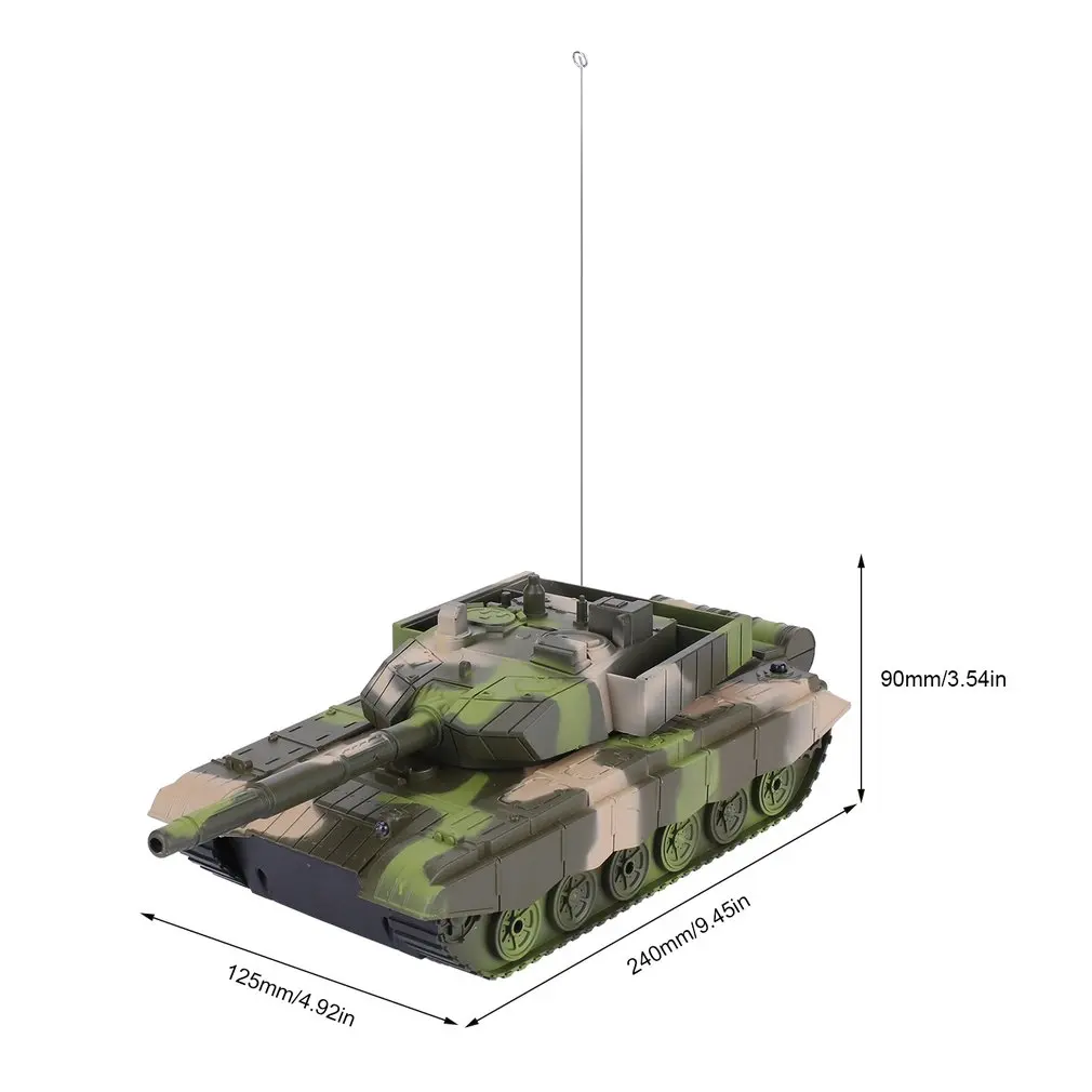 OCDAY 1:20 4CH Радиоуправляемый танк на радиоуправлении военный автомобиль бронированный боевой танк револьверный вращающийся светильник и музыка радиоуправляемые игрушки