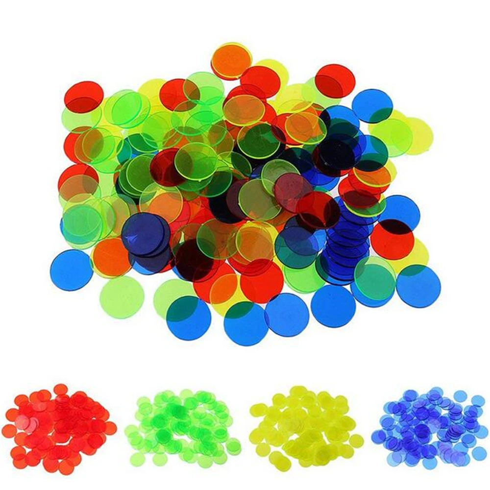 

100Pcs/Bag Kids Toys Math Montessori Materials Baby Learn Count Match Early Educational Toys For Children Plastic Coin Toy
