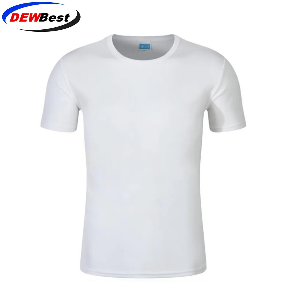 White 1pcs DEWBEST высококачественные летние быстросохнущие комбинезоны с коротким рукавом футболка одежда для уборки Рабочая одежда - Цвет: White 1pcs