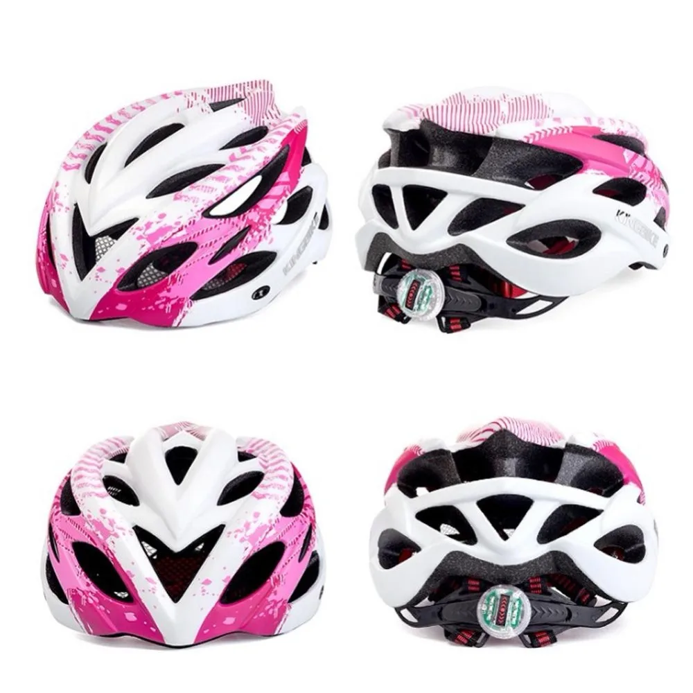 KINGBIKE велосипедные шлемы для мужчин и женщин, велосипедный шлем, задний светодиодный светильник для горной дороги, MTB руля, интегрально формованный велосипедный шлем 56-63 см