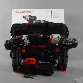 Best Cordless Combination Drill/Driver And Impact Driver Dual Power Tool Kit (2 Lithium Ion Batteries, Charger, And Bag Inclu