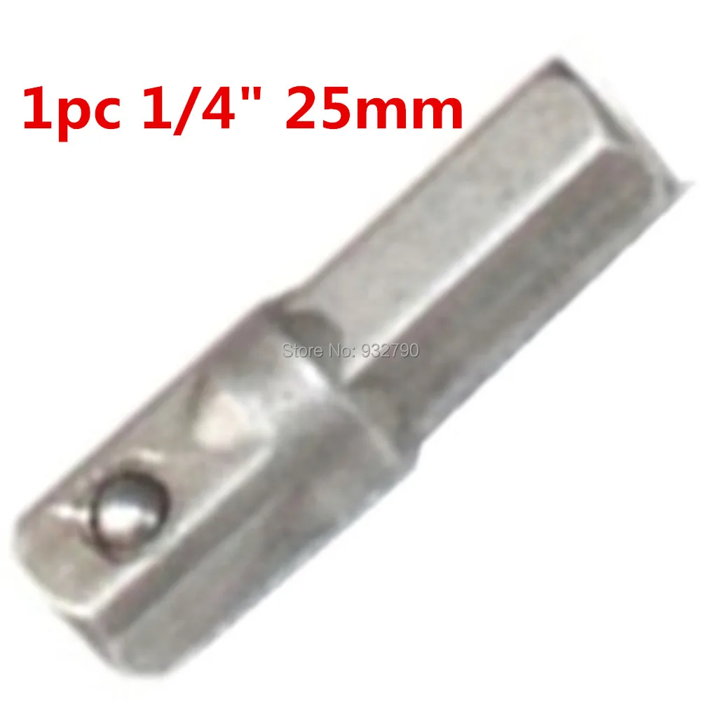 1/4 &quot3/8&quot 1/2 &quotШестигранная квадратная розетка адаптер удлинитель 25 мм бит