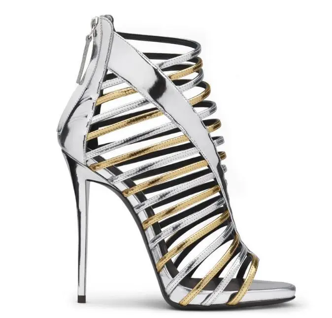 

Newest High Heel Sandal 2019 Sexy Open Toe Gladiator Sandal for Woman with Narrow Band and Zipper Size 34,43,44,45