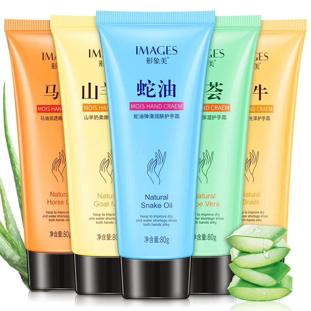 

All kinds of Hand Cream Aloe/horse oil/snake oil Plant Extract Floral anti-drying Tender slippery Moisturizing Hand Cream