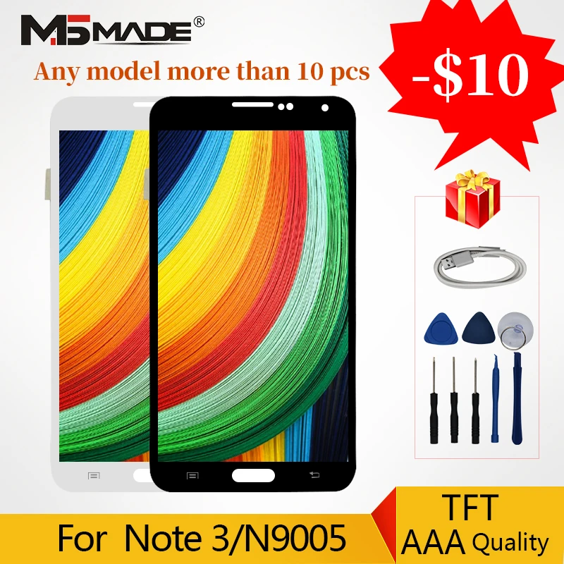 

AAA Quality For Samsung Galaxy Note 3 Note3 N9005 N900 N900A LCD Display Touch Screen Digitizer Assembly Parts With Frame