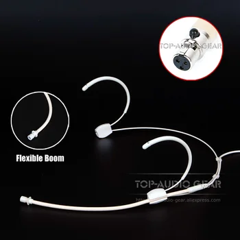 

Replacement TA3F 3Pin Mini XLR Mic Headset Dual Earhook Microphone For AKG DPT 800 DPT800 Wireless System Bodypack Transmitter