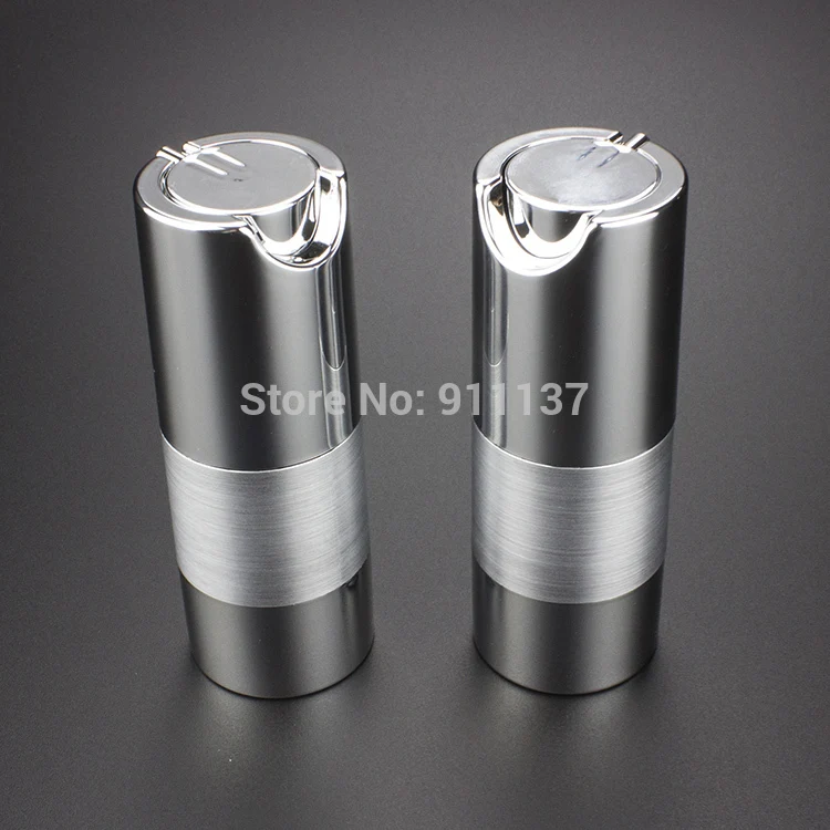 Download 50pcs ZA213 sliver 15 ml airless cosmetic bottles ,15m airless cosmetic containers , plastic ...