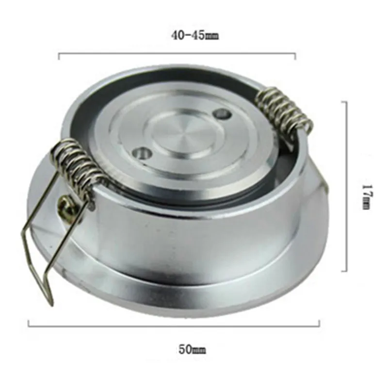 Mini LED spot lights dimmable 3W DC12V recessed ceiling lamp 220V 40-45mm jewelry lighting downlight for cabinet showcase light 6