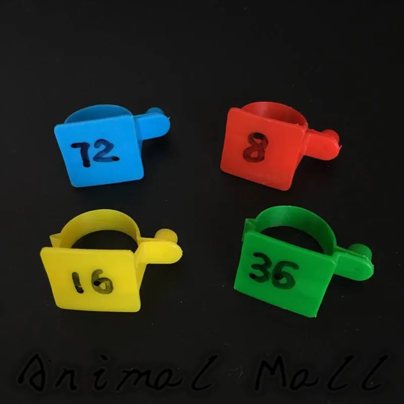 

40 Pcs Button Up Chicken Foot Ring Duck Foot Ring Goose Foot Ring Customize Numbers Poultry Foot Ring